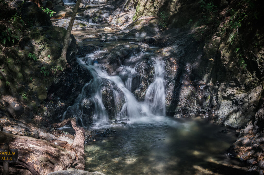 California mountain waterfall